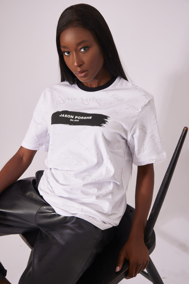 Jason Porshe Signature Print T-Shirt - Image 4
