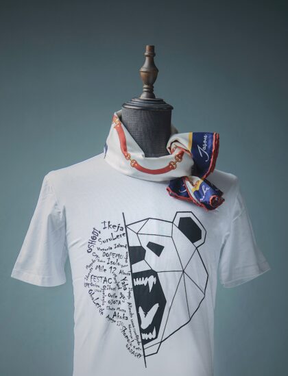 Jason Porshe Lagos Print - Geo Bear T-Shirt