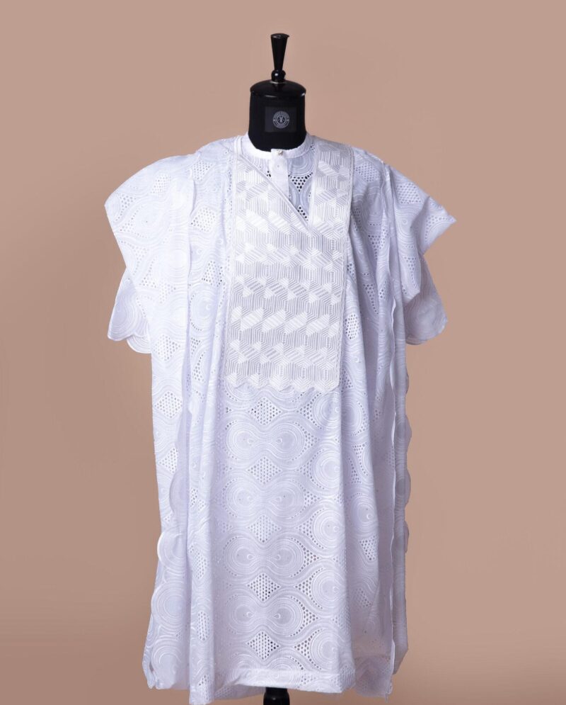 White Lace Jason Porshe Agbada