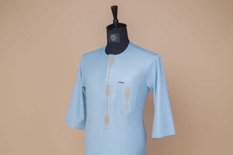 'LAG' - Classic Sky Blue Kaftan II - Image 2