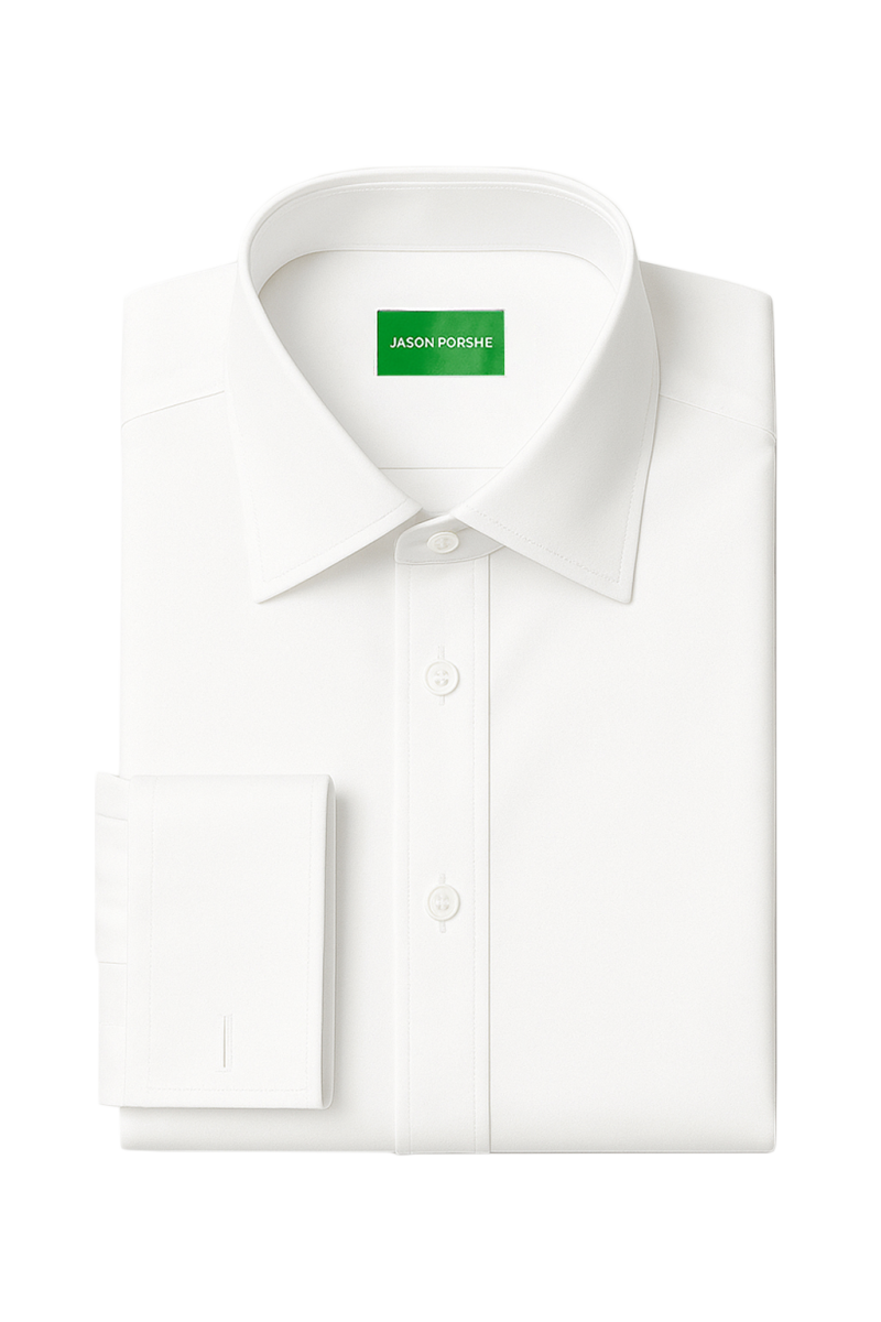 Jason Porshe Classic Collar Cufflinks Shirt