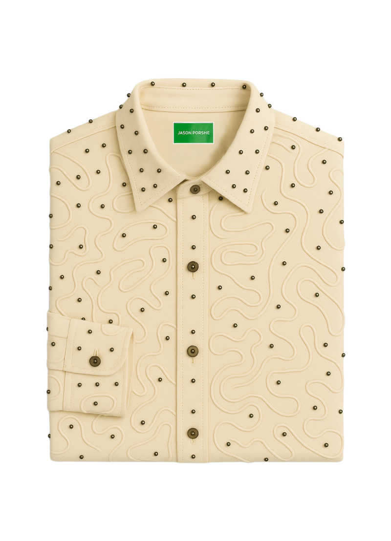 Jason Porshe Pearl Embroidered Shirt (Long Sleeve)