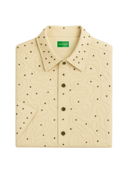 Jason Porshe Pearl Embroidered Shirt (Short Sleeve)