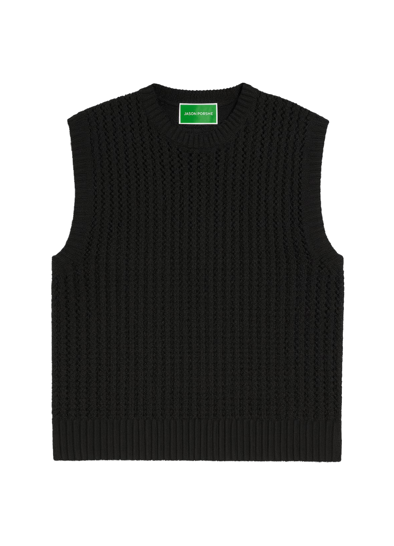 Jason Porshe Hand Knitted Cardi-Vest